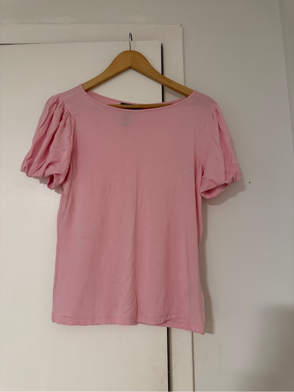 Ralph Lauren Pink Puff Sleeve Crewneck Tee